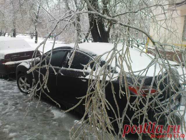 Мазда-6 во льду