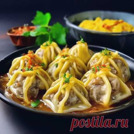 //////////Манты с начинкой из говядины и картофеля