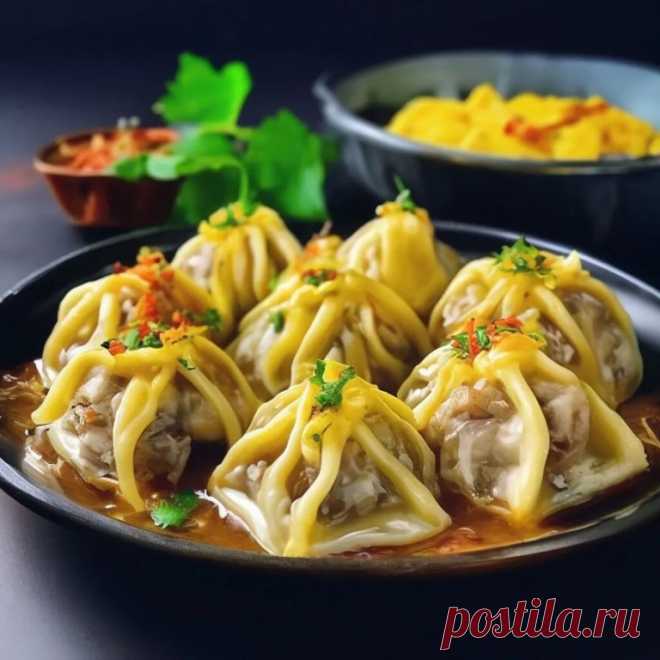 //////////Манты с начинкой из говядины и картофеля