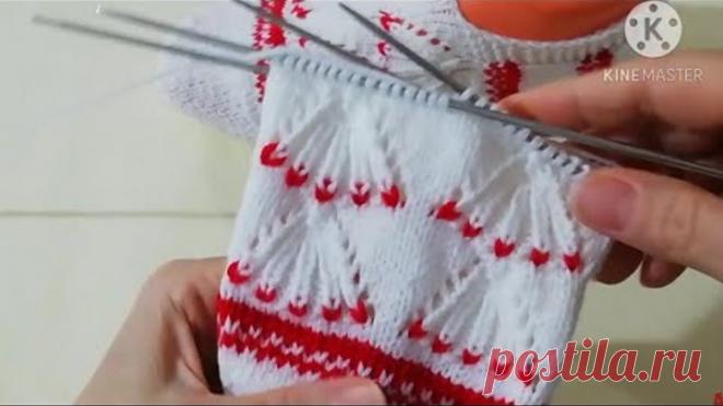 Kınalı Gelin 👰 parmakları 5 şiş patik modeli yapılışı 1.bölüm