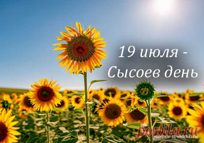 Народные приметы 19 июля в Сысоев день. Что не стоит делать 19 июля по поверьям и приметам, а что надо сделать в день Сысоя и Еремея