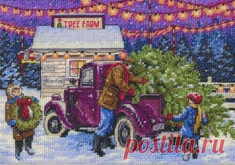 Holiday Tree Farm - StitchArt.net - Искусство вышивания крестиком