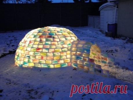 Радужное иглу своими руками