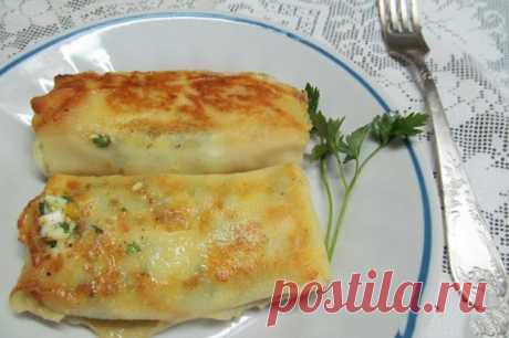Блины с вкусной начинкой
