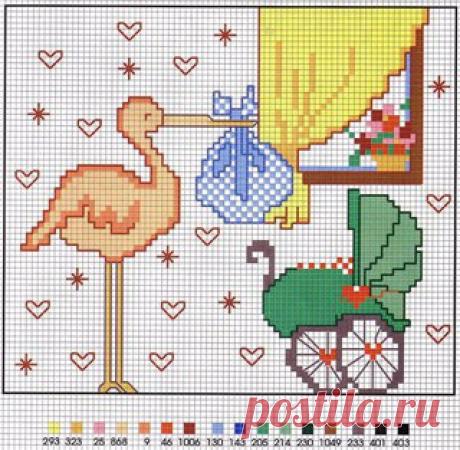 Вышиваем для самых маленьких)