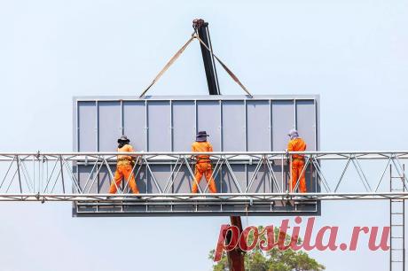 Как происходит монтаж наружной рекламы? - Центр рекламы и печати &quot;БРЕНД&quot; Кропоткин