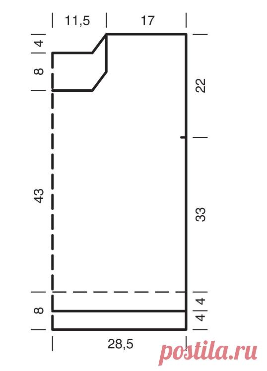Пулундер с волнистым узором - схема вязания спицами. Вяжем Безрукавки на Verena.ru