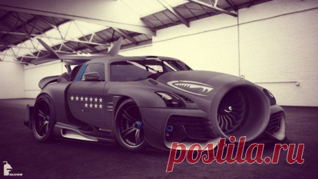 Mercedes SLS AMG c турбиной от самолета 😨 / Понимание бизнеса