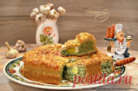 Итальянский пасхальный пирог «Паскуалина» (Torta pasqualina) от Юлии Высоцкой.