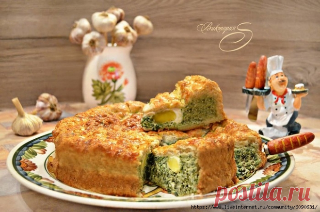 Итальянский пасхальный пирог «Паскуалина» (Torta pasqualina) от Юлии Высоцкой.