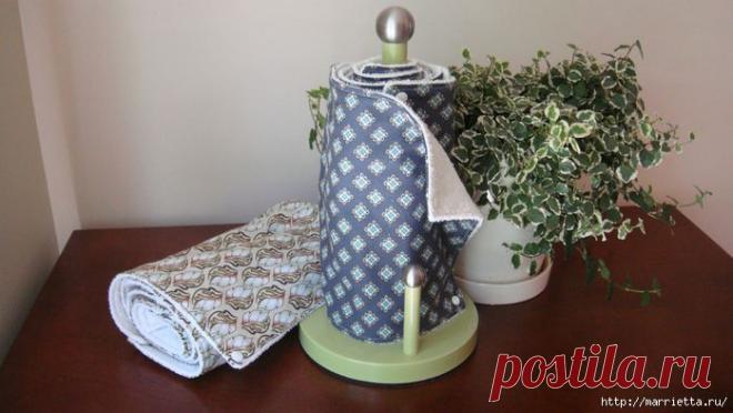 Кухонные полотенца - замену бумажным, шьем сами.
