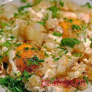 Картофель жареный, с яйцом рецепт – основные блюда