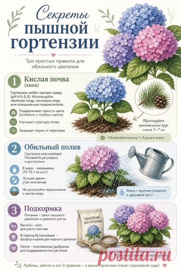 Секреты пышной гортензии