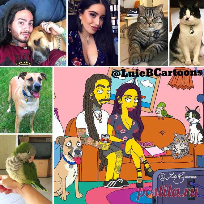 Artist Turns People Into Simpsons | Bored Panda