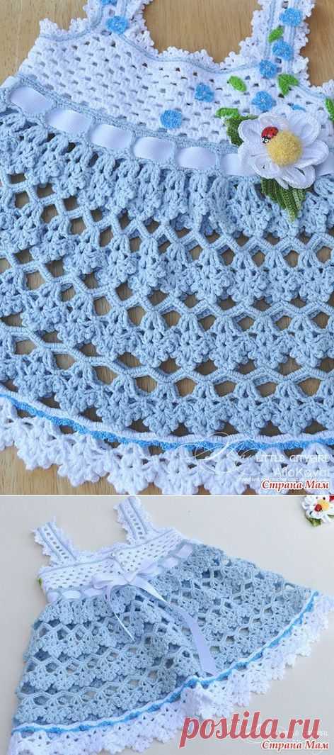 ПЛАТЬЕ Незабудка. По мотивам топа Аллы Коваль