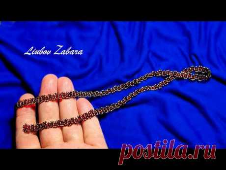 Ювелирная цепочка из бисера. Bead jewelry chain.