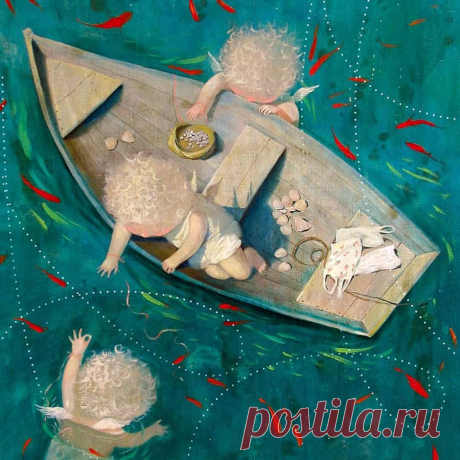 Украинская художница Евгения Гапчинская (Eugenia Gapchinska). Часть 4. Ищите радость в мелочах!.