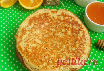 Апельсиновые блины с корицей — Домашняя кулинария