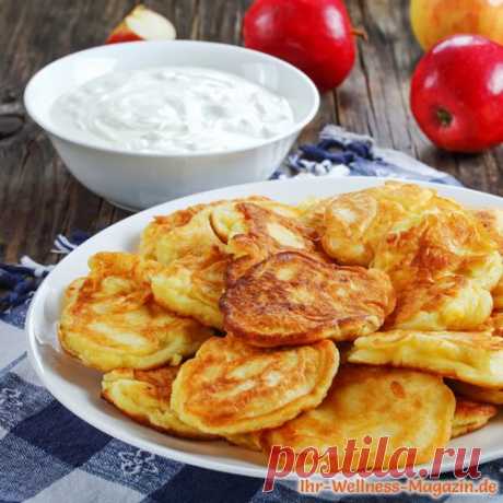 Low Carb Apfelküchle mit Quark - gesundes Rezept fürs Frühstück