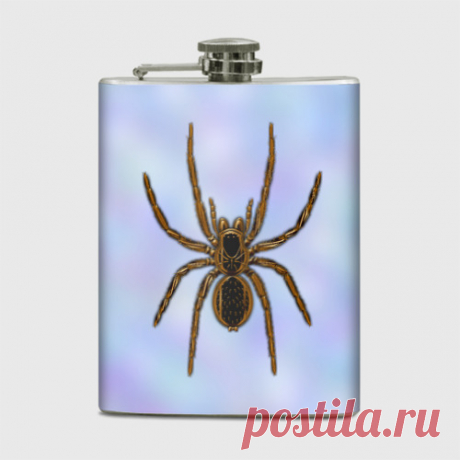 Паук птицеед! Мужской дизайн! Точнее фляга с пауком птицеедом.