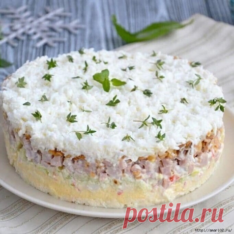 Праздничный салат "Снежная королева"