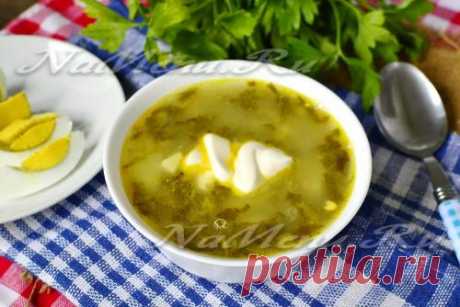 Зелёный борщ с крапивой и яйцом: рецепт с фото