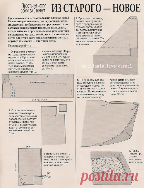 Шьем с Burda* простыня-чехол
