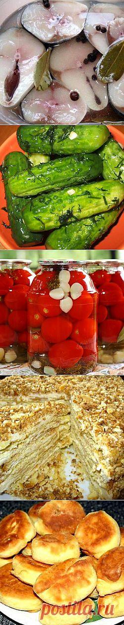 Много всяких  рецептов .