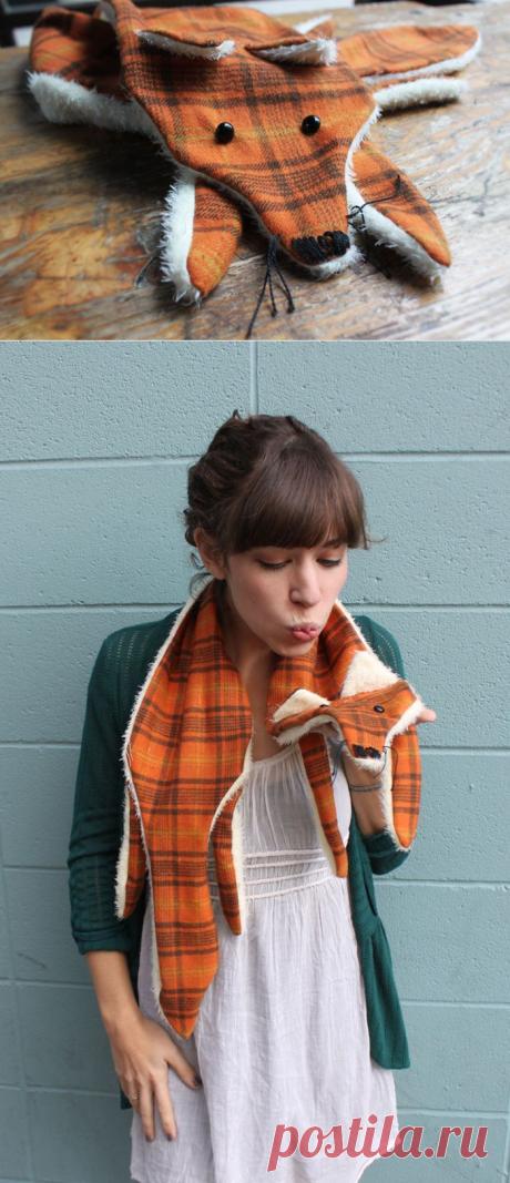 DIY Fox Scarf with Free Pattern | Pretty Prudent