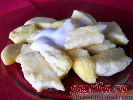 Рецепт: Ленивые вареники с бананом на RussianFood.com