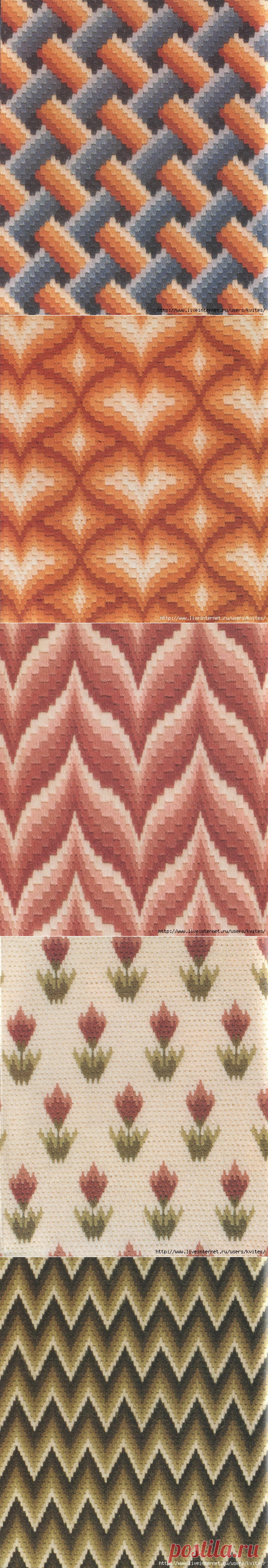 Вышивка барджелло (Bargello) 2.