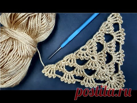 Модель с платком из вязаного шелка и приданого
