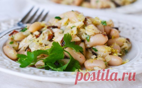 Салат с вешенками и фасолью - пошаговый рецепт с фото на Повар.ру