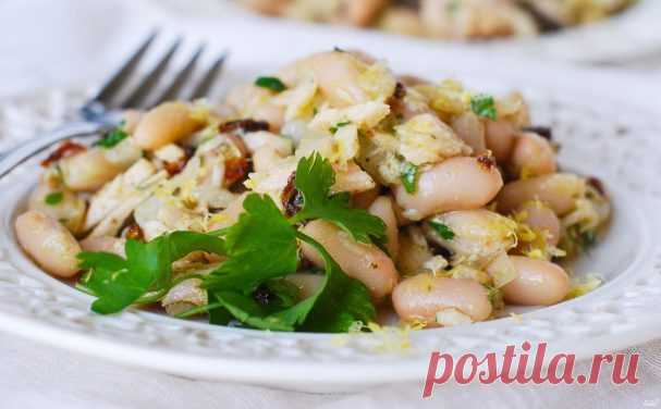 Салат с вешенками и фасолью - пошаговый рецепт с фото на Повар.ру