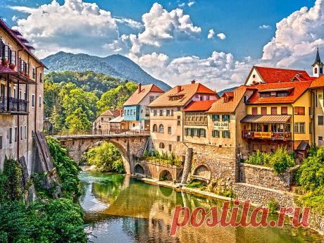 Сложный онлайн пазл (300 элементов) - Сора Словения