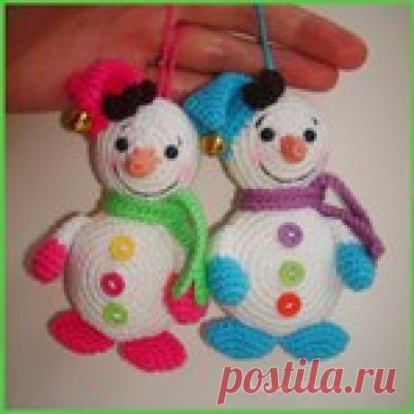 Снеговичок - новогодняя игрушка.