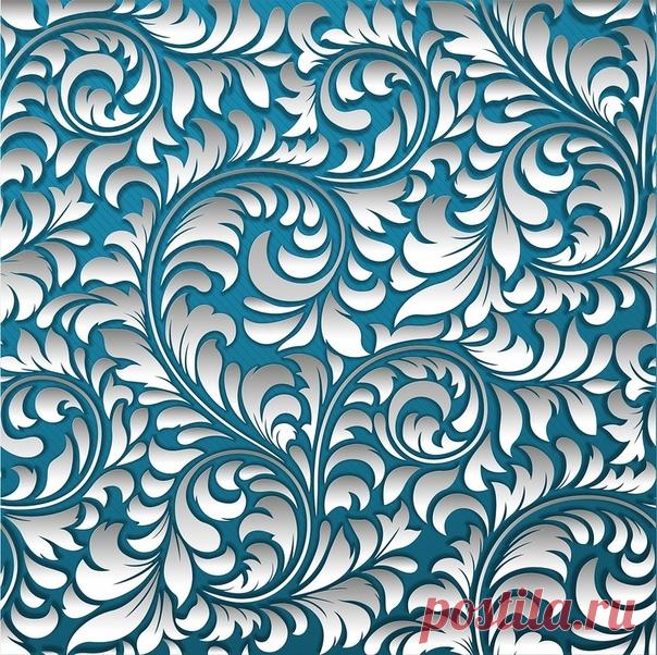 Синие морозные фоны.