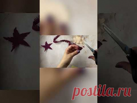 Необычный персики-бордовый #цветокизфоамирана #5minutecraft #diy #заколкаизфоамирана #изфоамирана