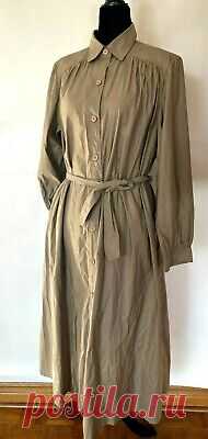VTG Ports International Safari Brown Khaki Long Belted Maxi Dress Women's Sz M  | eBay VTG Ports International Retro Khaki Long Belted Maxi Dress. Soft light luxurious khaki nylon, padded shoulders (can easily be removed), belted for a more fitted look.