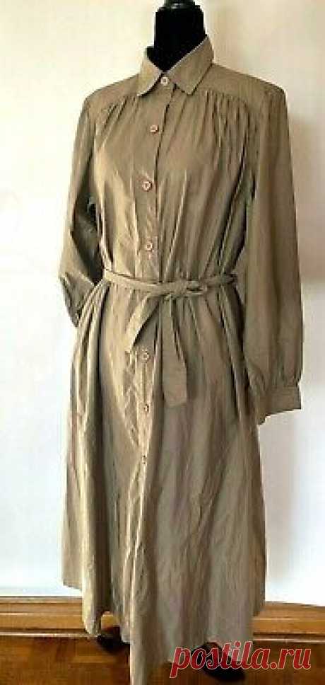 VTG Ports International Safari Brown Khaki Long Belted Maxi Dress Women's Sz M  | eBay VTG Ports International Retro Khaki Long Belted Maxi Dress. Soft light luxurious khaki nylon, padded shoulders (can easily be removed), belted for a more fitted look.