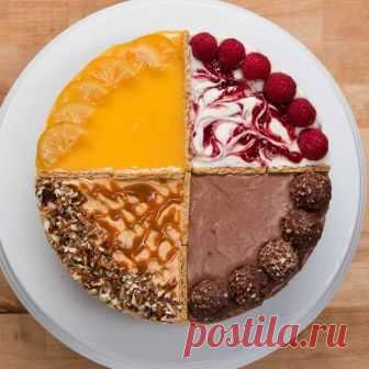 4вида cheesecake в едно
