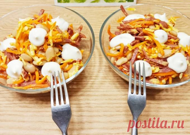 Салат с фасолью - пошаговый рецепт с фото. Автор рецепта Светлана Бунтина . - Cookpad
