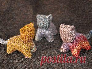 Вязанный кот - вальдорфская игрушка. - Ярмарка Мастеров - ручная работа, handmade