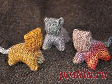 Вязанный кот - вальдорфская игрушка. - Ярмарка Мастеров - ручная работа, handmade