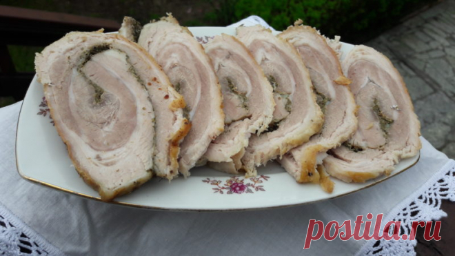 Подчерёвок по-украински, или как без труда приготовить деликатес - На Кухне Сегодня у нас Подчерёвок по-украински. Перво-наперво определимся, что такое подчерёвок. Так вот, подчерёвок – это нижняя подбрюшная часть свиной туши. Отсю