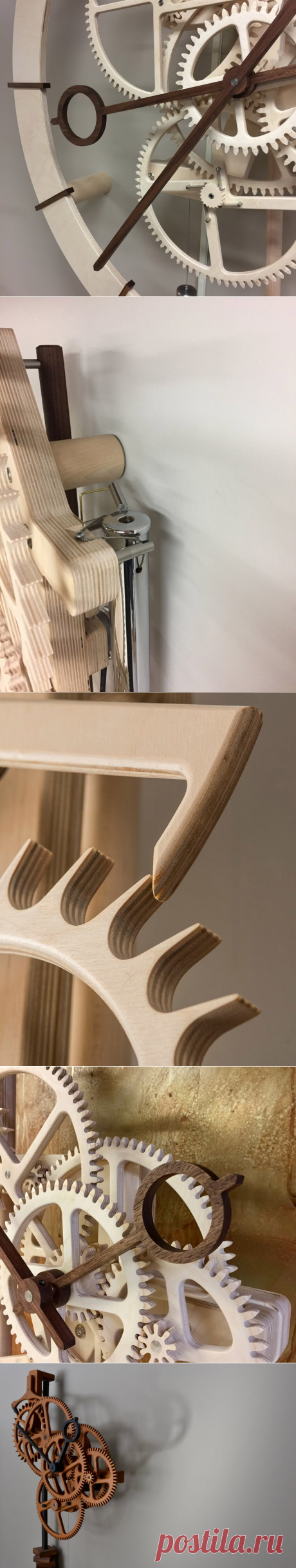 Удивительные часы из дерева от Эндрю Басса | Для тех, кто любит работать с деревом