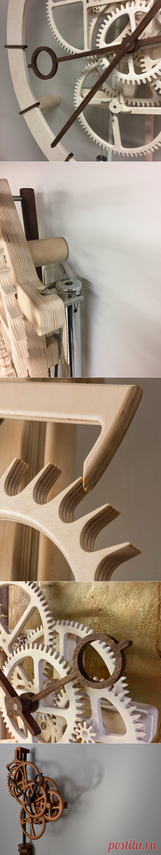 Удивительные часы из дерева от Эндрю Басса | Для тех, кто любит работать с деревом