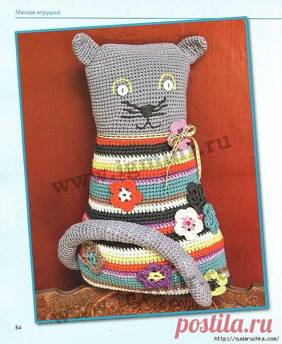Вязаная игрушка - Кот Котофей..