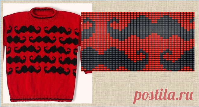 Необычные узоры в жаккардовых изделиях и жаккардовых схемах: от кренделей до черепов - вязание спицами - в копилку мастериц | МНЕ ИНТЕРЕСНО | Яндекс Дзен