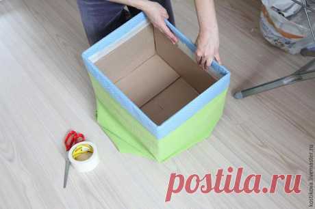 Мастерим декоративную коробку для хранения тканей